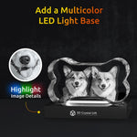 3D Crystal Dog Bone