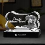 3D Crystal Dog Bone
