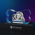3D Crystal Dog Bone