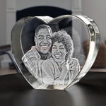 3D Crystal Heart for Anniversary