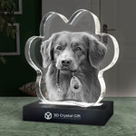 3D Crystal Pet Paw