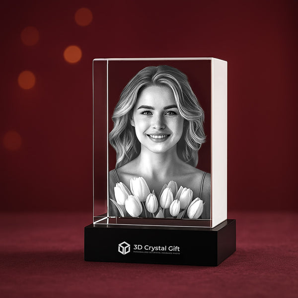 3D Crystal Portrait for Birthdays