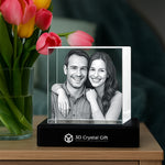 3D Crystal Square for Valentine's Day