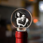 Crystal Bottle Stopper Circle