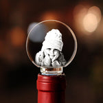 Crystal Bottle Stopper Circle