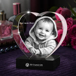 3D Crystal Heart Gift for mom