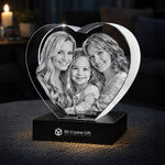 3D Crystal Heart for Mother's Day