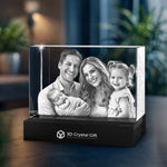 3D Crystal Photo Cube for Mom