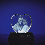 3D Crystal Photo Heart Video