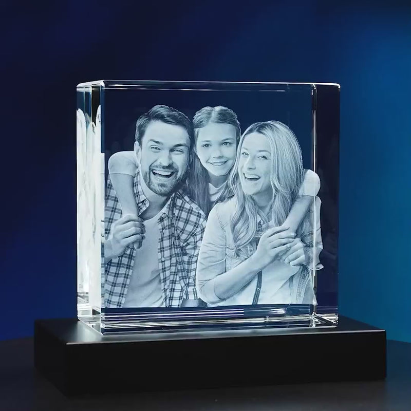 3D Crystal Photo Square